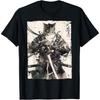 Samurai Cat Warrior Ukiyo Ink Artwork Cat Samurai T-Shirt Thuy Mens Womens Tank Top Sweatshirt Hoodie Longsleeve 105 Black
