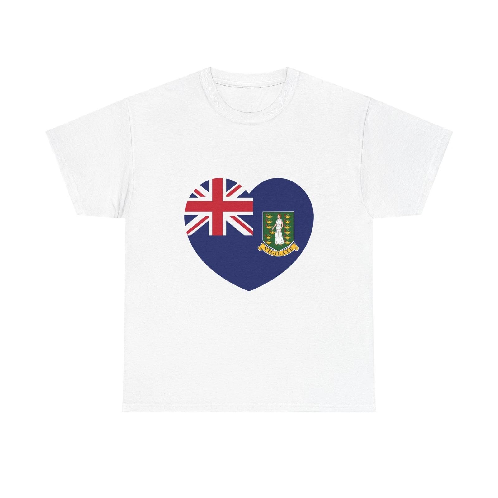 Heart Flag of the British Virgin Islands - T shirt 2XL