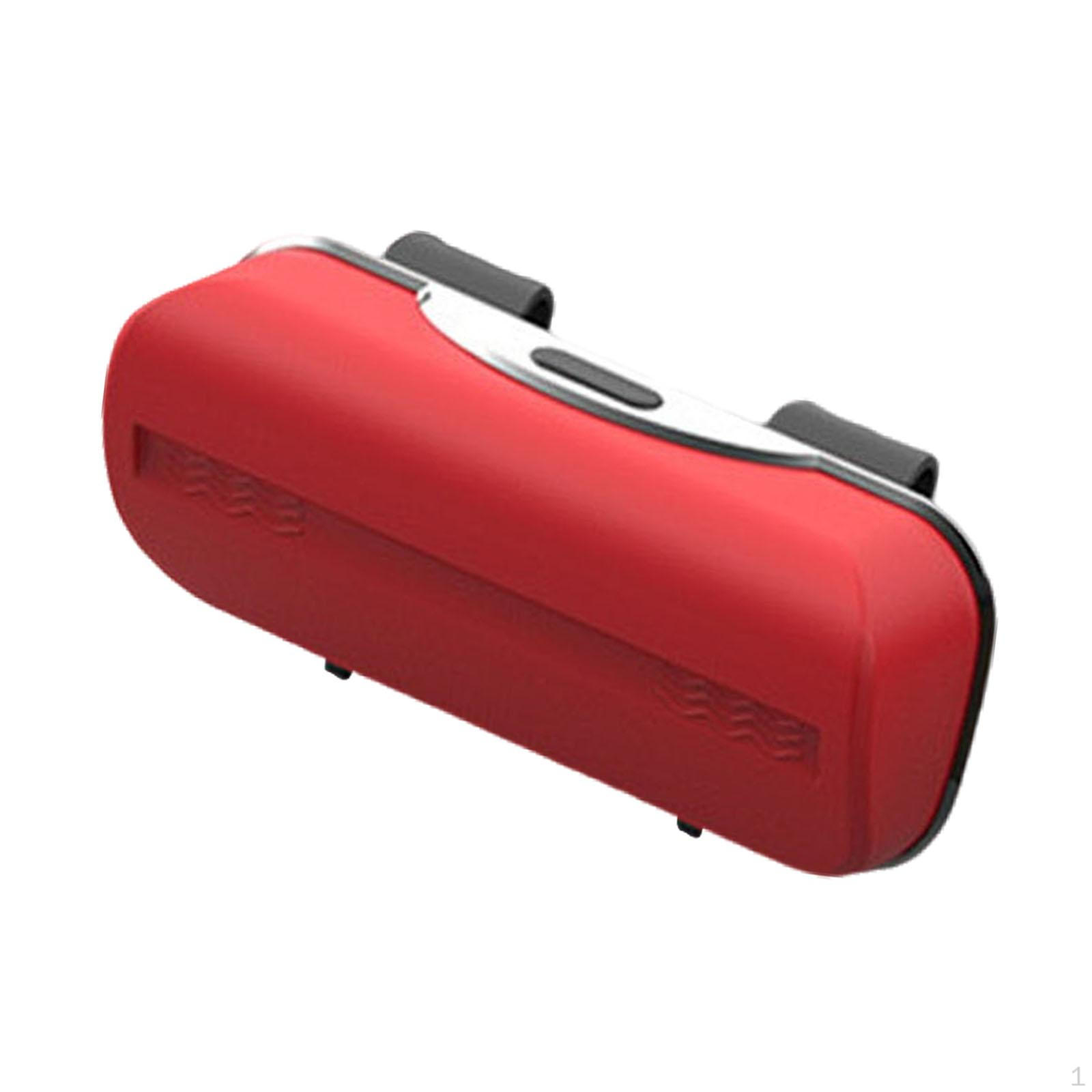 

Car Sun Visor Sunglasses Case, Hard And Sturdy, Automotive Interior Accessories Box, 19cm X 5cm красный