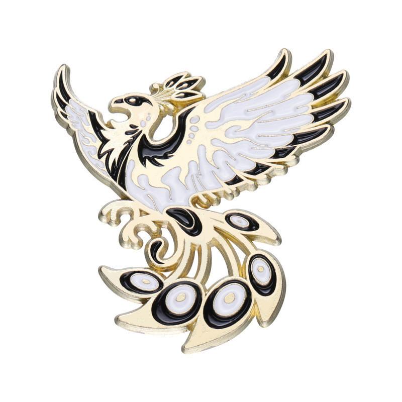 

Unique Cartoon Style Black And White Crane Animal Brooch Creative Fashion Accessory xz7880