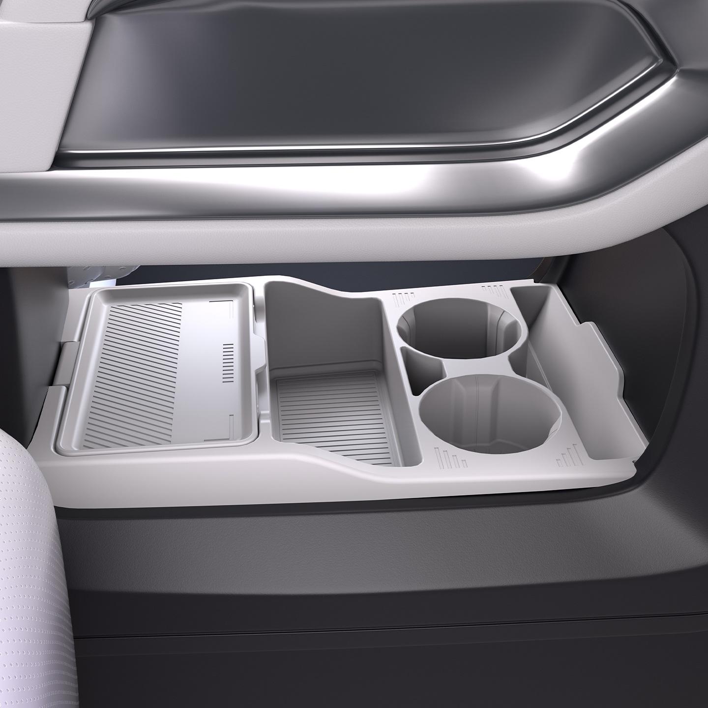 

Fangchengbao Titanium 3 Center Console Organizer: Fits 25 Models - Premium Car Interior Storage Solution