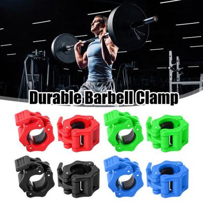 1 Pair Barbell Clamp Spinlock Collars Lock Clips Weight Lifting Gym Barbell Collar Quick Release Clamps for Weightlifting Bench Press