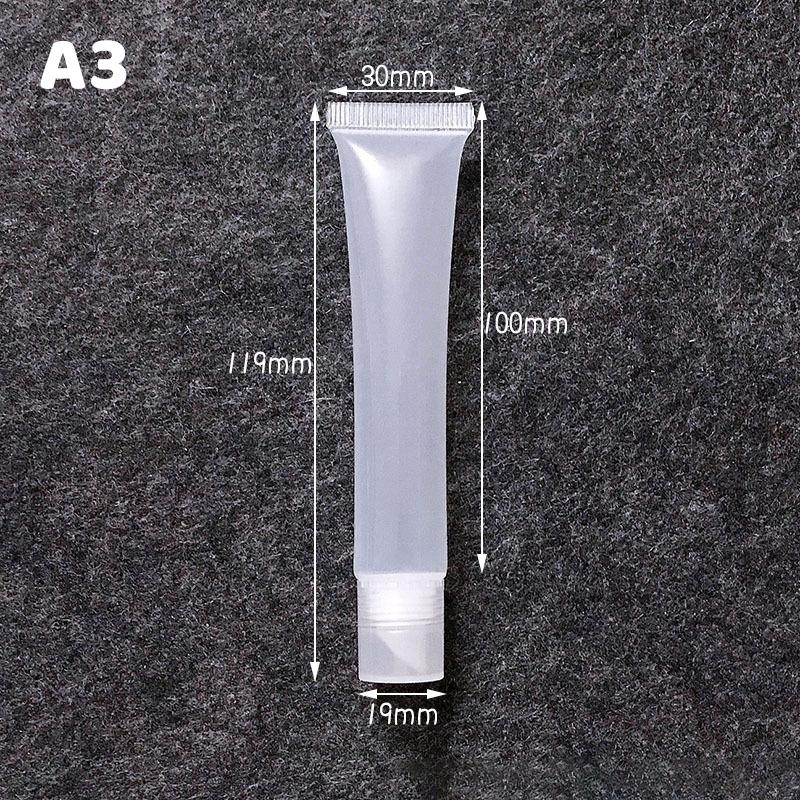 

1 шт. 20 мл Порожні м які пластикові туби для блиску губ, пляшечки-пробники, багаторазові контейнери для блиску губ A3