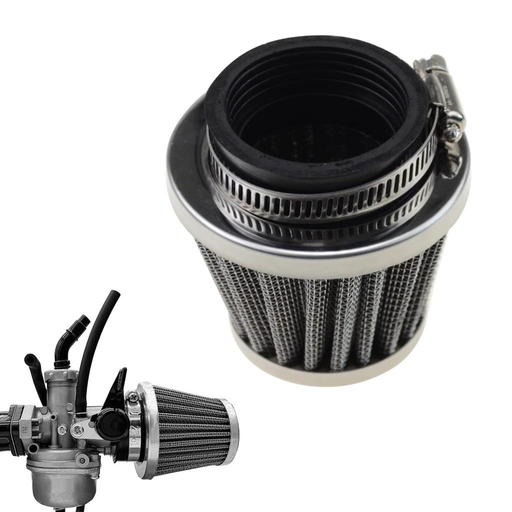 TVETE Straight Power Filter 35mm Universal Air Filter Cylinder Type Beach Bike Motorcycle Accessories
