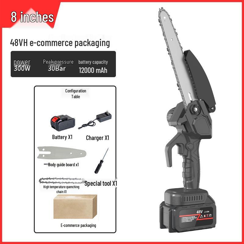 Rechargeable Mini Electric Chainsaw for Outdoor Logging and Garden Pruning