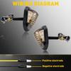 Motorcycle Mini LED Turn Signals Handlebar Blinker Indicators Amber Flowing Signal Lamp DRL for Honda Yamaha Kawasaki Cafe Racer