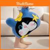 Cartoon Cat Pig Plush Pillow Blanket With Embroidered Animal Pattern For Office Nap And Travel Comfort