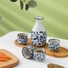 Japanese Sake Pot Kit Hand Painted Underglaze shochu Cup Set Retro Wine Ceramic Two Cups Barware For Gift Bar Sets Accessories