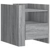 VidaXL Bedside Table Sonoma Grey 45x50x50 Cm Engineered Wood, Bedside Furniture, Side Table, Bed Cabinet, Cabinet 848281