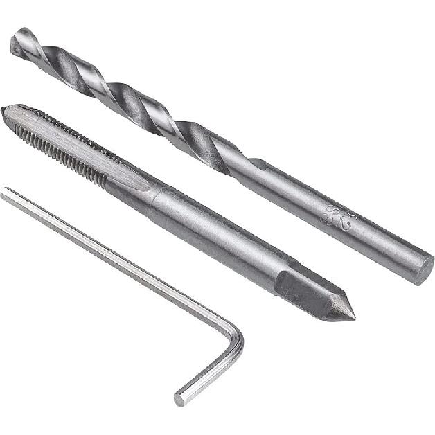 Fixinus 30 Piece M5 x 0.8mm Thread Repair ert Kit, Stainless Steel Thread Repair Kit Helicoil Coil Compatible Hand Tool Set for Auto Repair