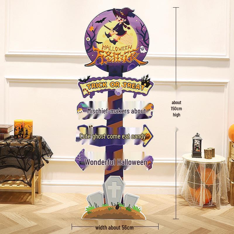 Halloween Pumpkin Lantern Board Standee for Outdoor/Kindergarten Decorations