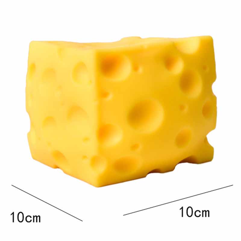 6-10Cm Giant Cheese Squeeze Toy Extra Large Size Cheese Squishy Fidget Toys Slow Rebound Shapeable Venting Ball For Adults Gifts