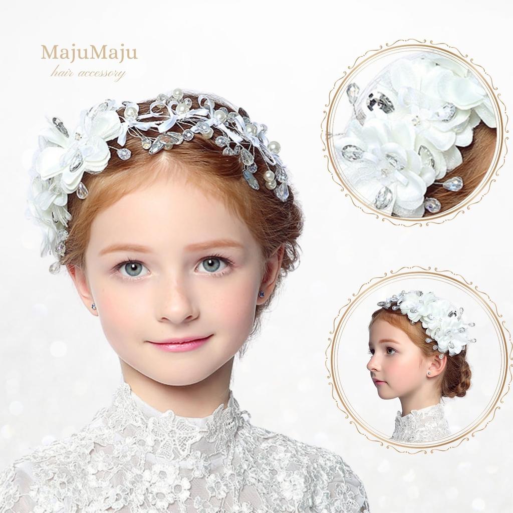 Hair Accessories Piano Recital Head Dress Girls Children Handmade Arrangement Hair Ornament [MajuMaju] (C) (PFD06)