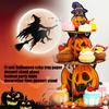 Halloween Themed Multi Tier Paper Dessert Stand For Spooky Party Tabletop Decoration And Sweet Treats Display
