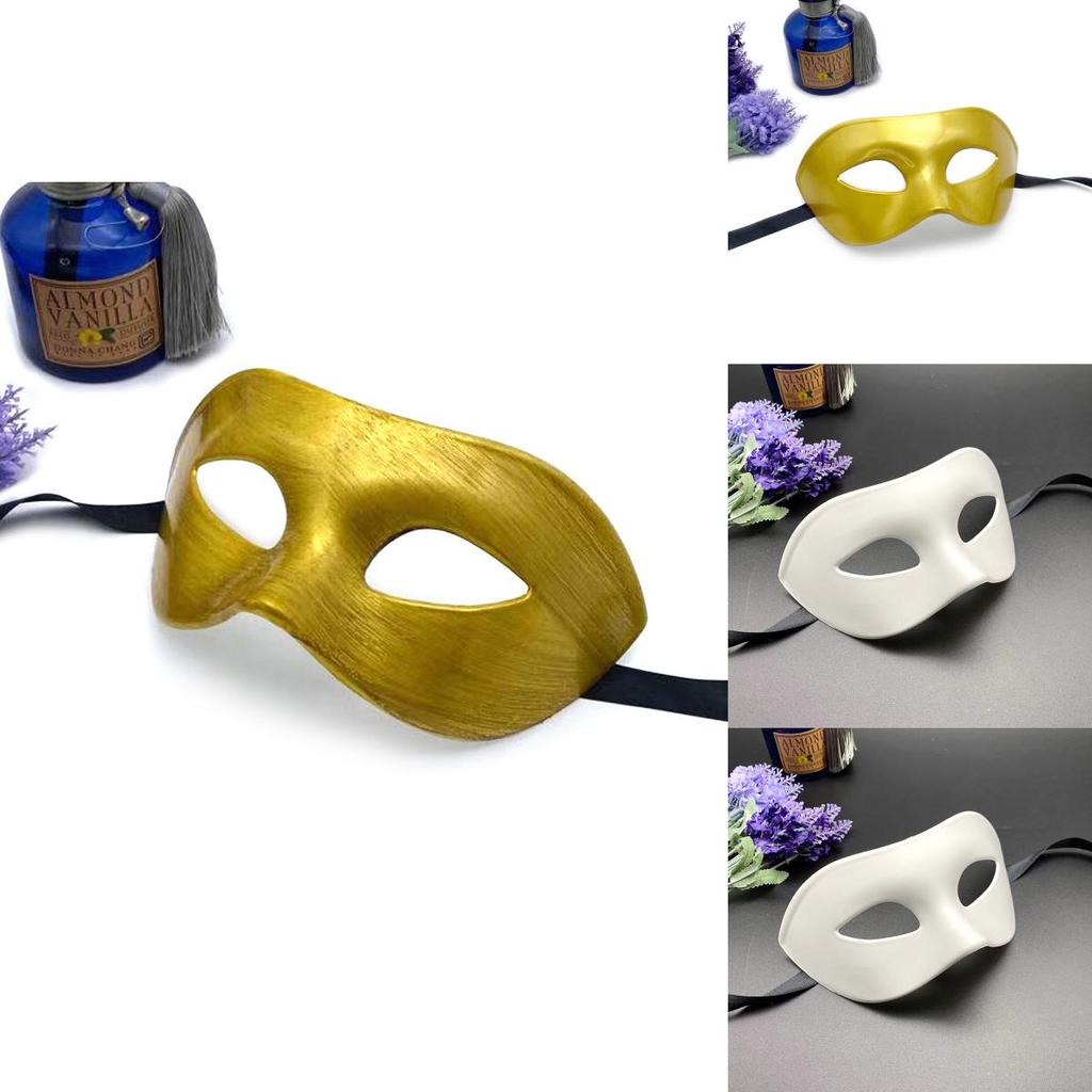 Halloween Party Maske mit verdickter Augenabdeckung für Erwachsene Schwarz Kunststoff Kostümzubehör