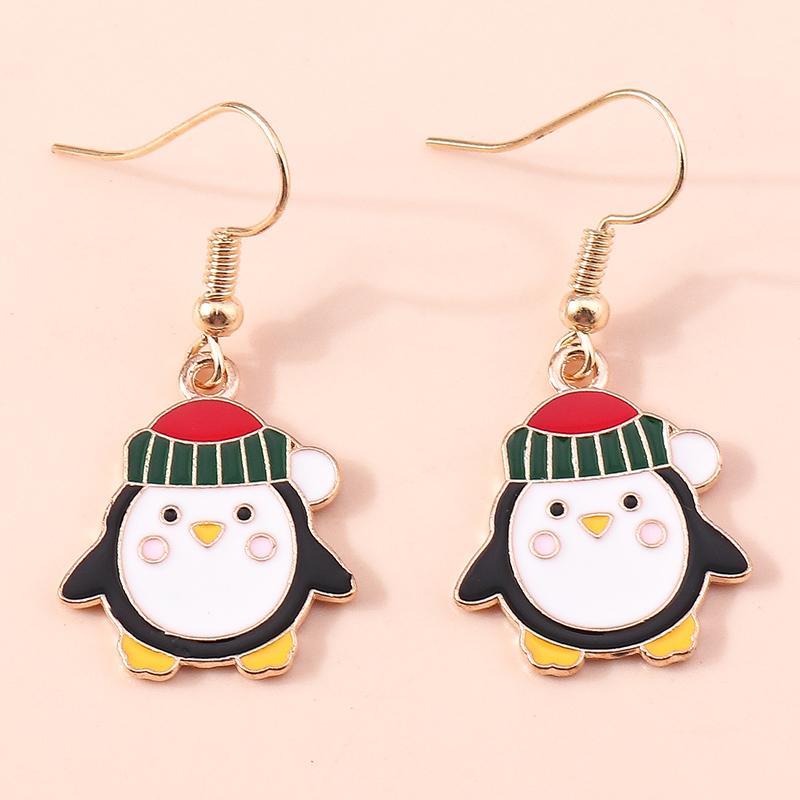 New Fashion Mix Styles Merry Christmas Drop Earrings for Women Christmas Tree Deer Santa Dangle Earrings New  Jewelry Gifts