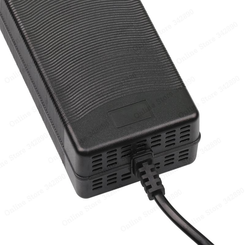 54.6V 3A electric bike lithium battery charger for 48V lithium battery pack 3 pin GX16 connector