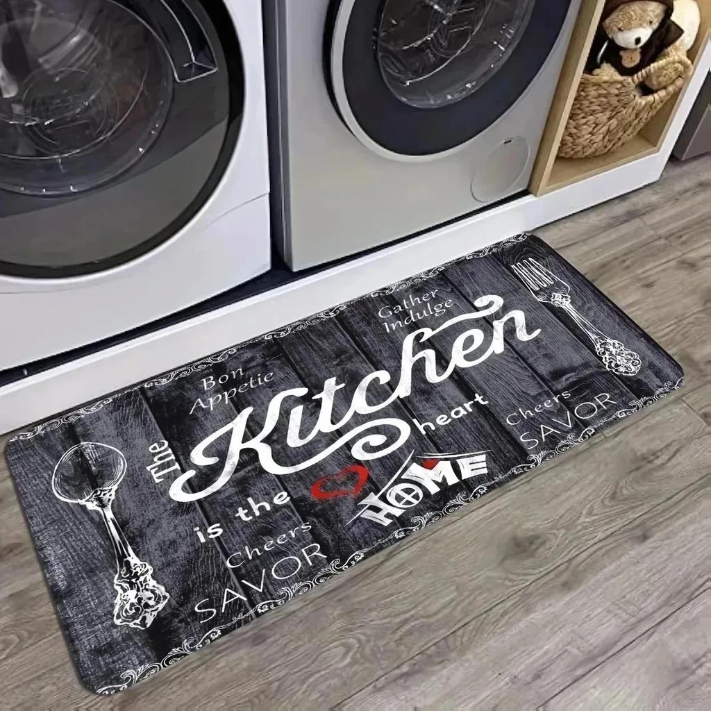 1PC Paw Print Pattern Kitchen Rug Non-Slip Door Mats Pop Design Bathroom Rug Bath Mat Carpet for Home Sink Laundry Decor