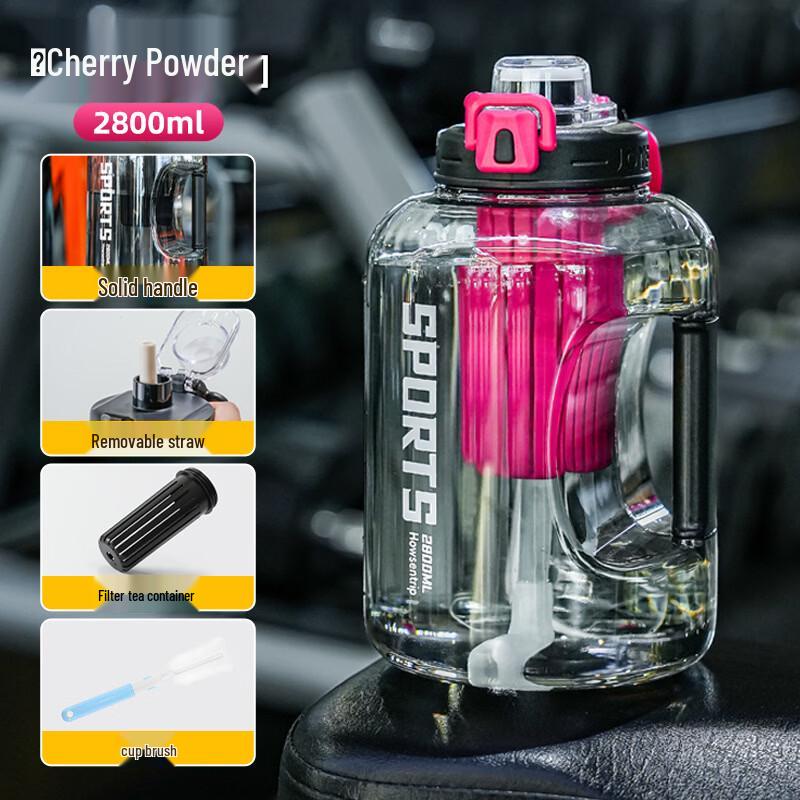 2.8L Large Capacity PC Sports Water Bottle