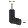 Laptop Power Charger Supply Adapter Connector Type-C Female to DC Male Jack 4.0x1.7mm 90 Degree Plug Converter