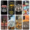 America Route 66 Phone Case For Xiaomi Poco X7 X6 X5 Pro F7 Ultra Redmi 15C 15 13 13C 12 12C 10 10A 10C 9 9A 9C 9T Shell Poco X7
