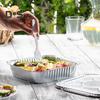 10/30Pcs Disposable Aluminum Foil Pans Waterproof & Oil-Proof Square Baking Foil Box High-Temperature Resistance Baking Pan Liner Kitchen Drip