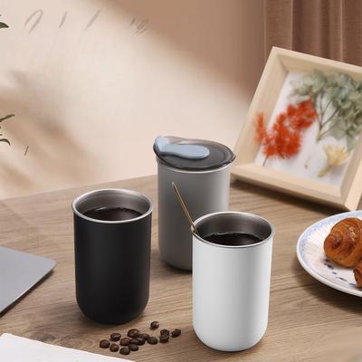 1 Stück 300ml Japanischer Einfacher Mundspülbecher Edelstahl Milchbecher Kaffeebecher Tragbarer Familien Zahnputzbecher