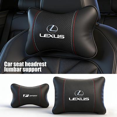 Car Seat Headrest Lumbar Support Spine Protect Neck Rest Cushion For F SPORT ES RX NX LS UX LM LX GX LC RZ IS CT GS RC HS