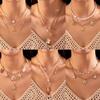 Bohemian Starfish Pearl Pendant Necklace For Women With Multilayer Design And Zinc Alloy Chain