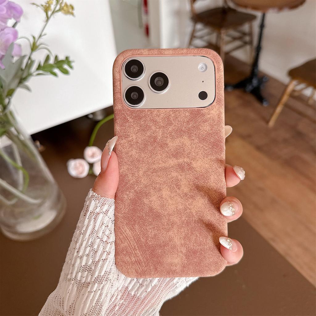 Retro Sheepskin Leather Case For For Iphone 17 Air 16 1 14 13 12 11 Pro Max Plus Business Matte Shockproof Borderless Cooling Cover