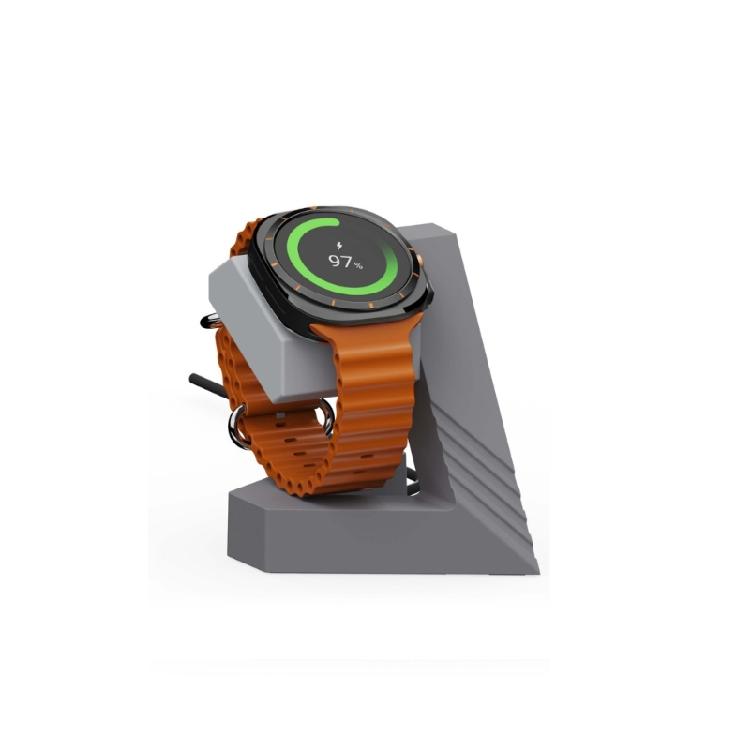 Elegant Geometric Power Adapter Charger Dock Bracket Base Suitable for Watch 7/6/5 Wearables Smartwatch Charging Stand