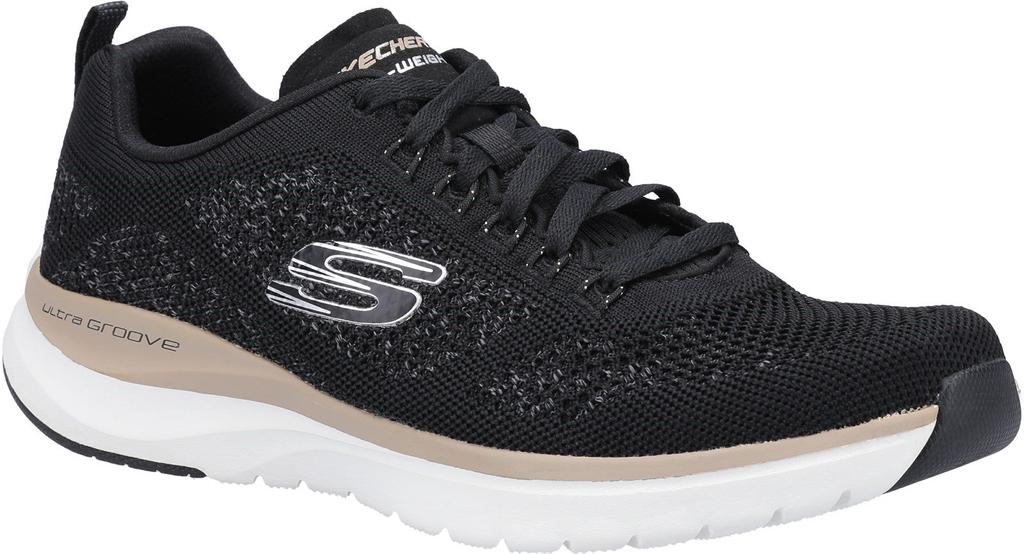 skechers grey ultra groove trainers