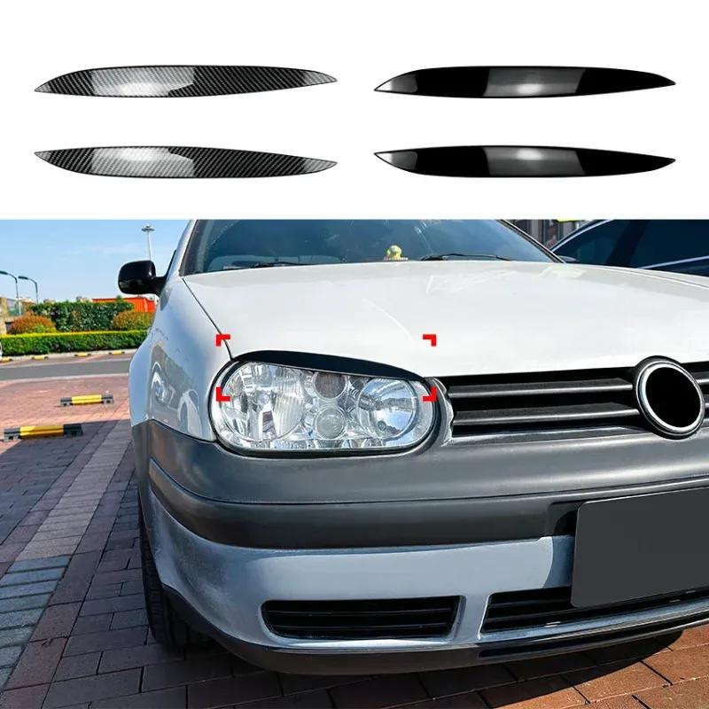 Last Stock Auto Headlight Eyebrow Eyelids Cover Trim Sticker For Volkswagen VW Golf 4 Mk4 GTI TDI SDI R32 1997-2006