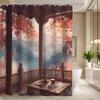 A Bathroom Shower Curtain Featuring a Traditional Style Music Concert Design, Suitable for The Cold Clothing Festival, Include