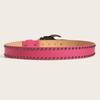 American Punk Skull Rivet Belt Jeans Decor PU Leather Waistbands Fashion Love Hand Palm Belt  Youth