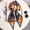 Scarf, Long Silk Scarf, Versatile Silk Scarf, Double-Layer Simulated Silk, Diagonal Scarf, Autumn And Winter Hair Binding And Scarf