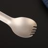 Cuillère à long manche pour le camping Acier inoxydable léger Résistance à la corrosion Spork/cuillère Portable Pique-nique Camping Vaisselle pour le dîner