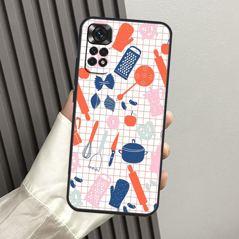 

Cooking Chef Knives Case For Xiaomi Redmi Note 13 Pro 14 12 11 10 15 Pro Plus Redmi 14C 13C 15C 10C 12C 15 Funda Redmi 12 4G
