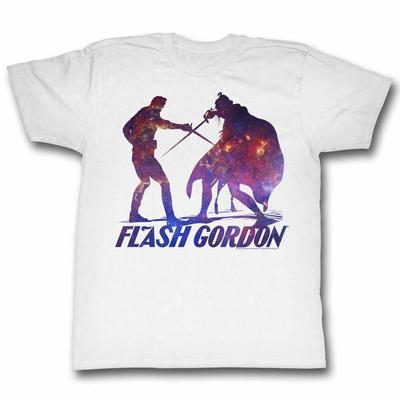Flash Gordon Silhouphite White T-Shirt Mens Womens Tees Top