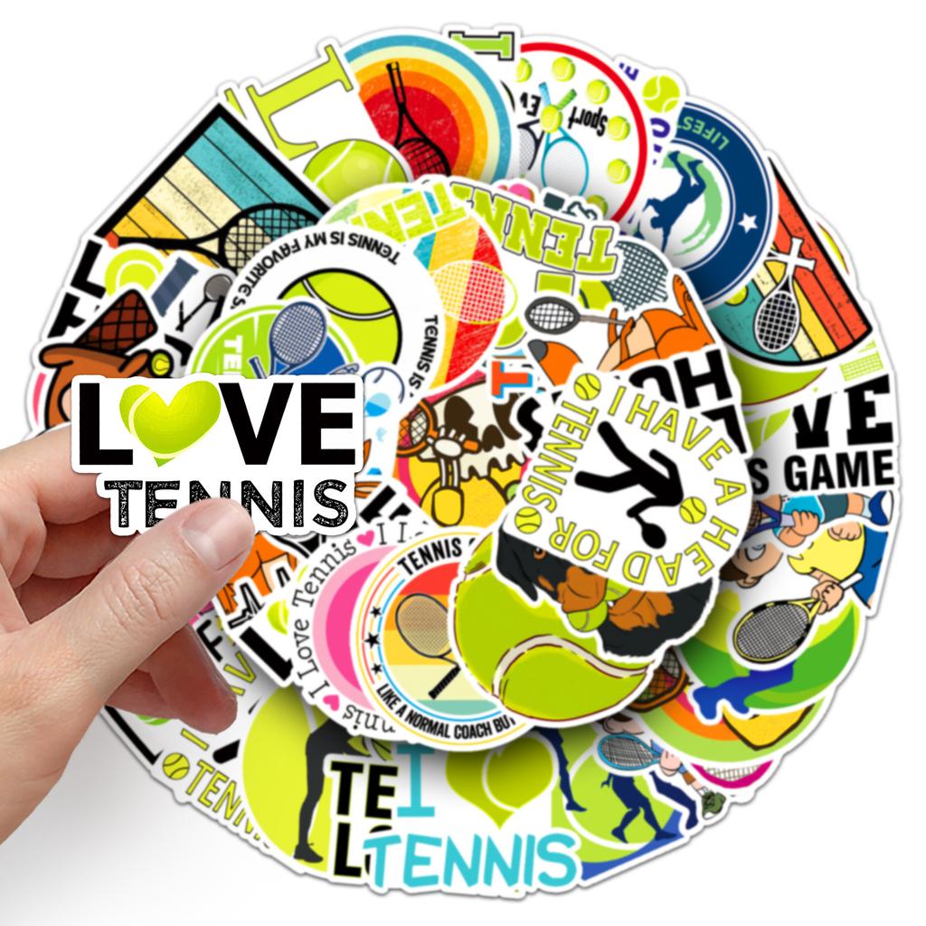 50 Tennis Graffiti Personalized Sports Creative Guka DIY Skateboard Suitcase Stickers Waterproof