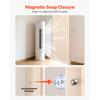 SucceBuy Accordion Door 47x78inch Blackout Fabric Folding Magnetic Door Curtain with Hanging Hooks for Doorways Bedrooms 1 Panel
