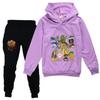 TZWYTralalero Tralala Hoodie Kinder Italienisches Gehirnfäule Kleidung Junioren Jungen Mädchen Kapuzenpullover Jacke Hose 2-teiliges Set Kinder-Sets