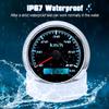 Custom Universal 85mm GPS Speedometer Digital Gauge 30 60 120 200 KMH Odometer For Marine Boat Car ATV With GPS Antenna Red LED