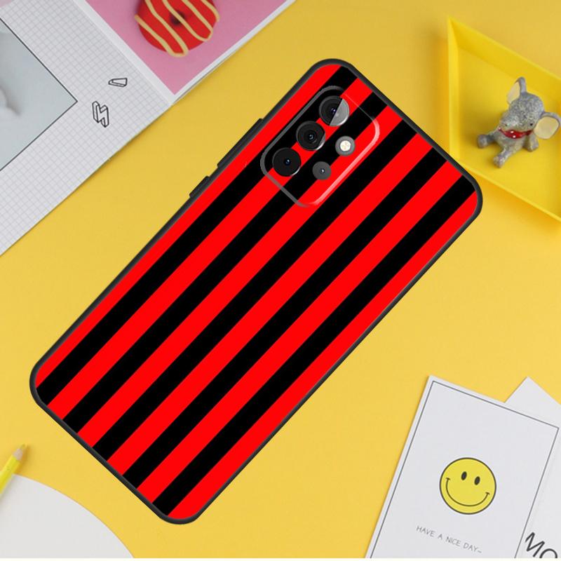 Milan Stylish Stripe Design Cover For Samsung Galaxy A34 A35 A14 A15 A25 A53 A33 A13 A52 A32 A12 A51 A71 A54 A55 Case