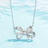 CAOSHI Exquisite Bowknot Shape Pendant Women's Party Necklace Elegant Valentines Gift for Girlfriend Daily Accessories Wholesale