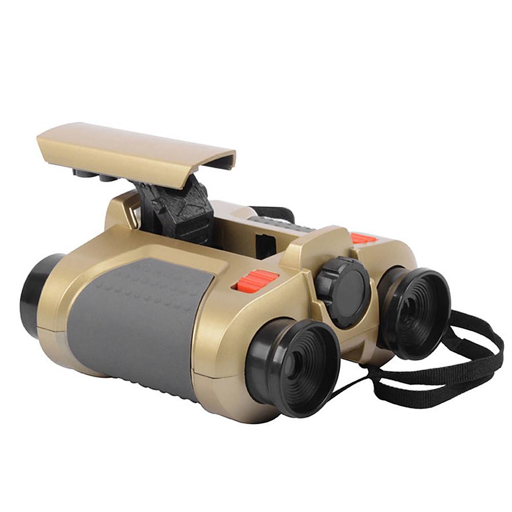 4X30 Binoculars for Kids Toy Binoculars Night Vision Scope Telescope with Pop-up Light Zoom Binoculars Children Binoculars