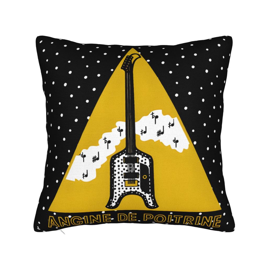 Metal Angine de Poitrine Rock Music Square Pillowcases Polyester Home Cushion Case Creative Decorative Pillow Cover