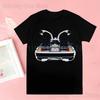 Back To The Future Delorean T-shirts Men Summer Graphic Tees Funny Shirts For Man Tshirts Crew Neck Harajuku Tops