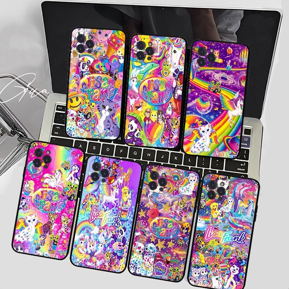 Lisa Frank Art Phone Case Silicone Soft for iphone 16 15 14 13 12 11 Pro Mini XS MAX Plus X Cover