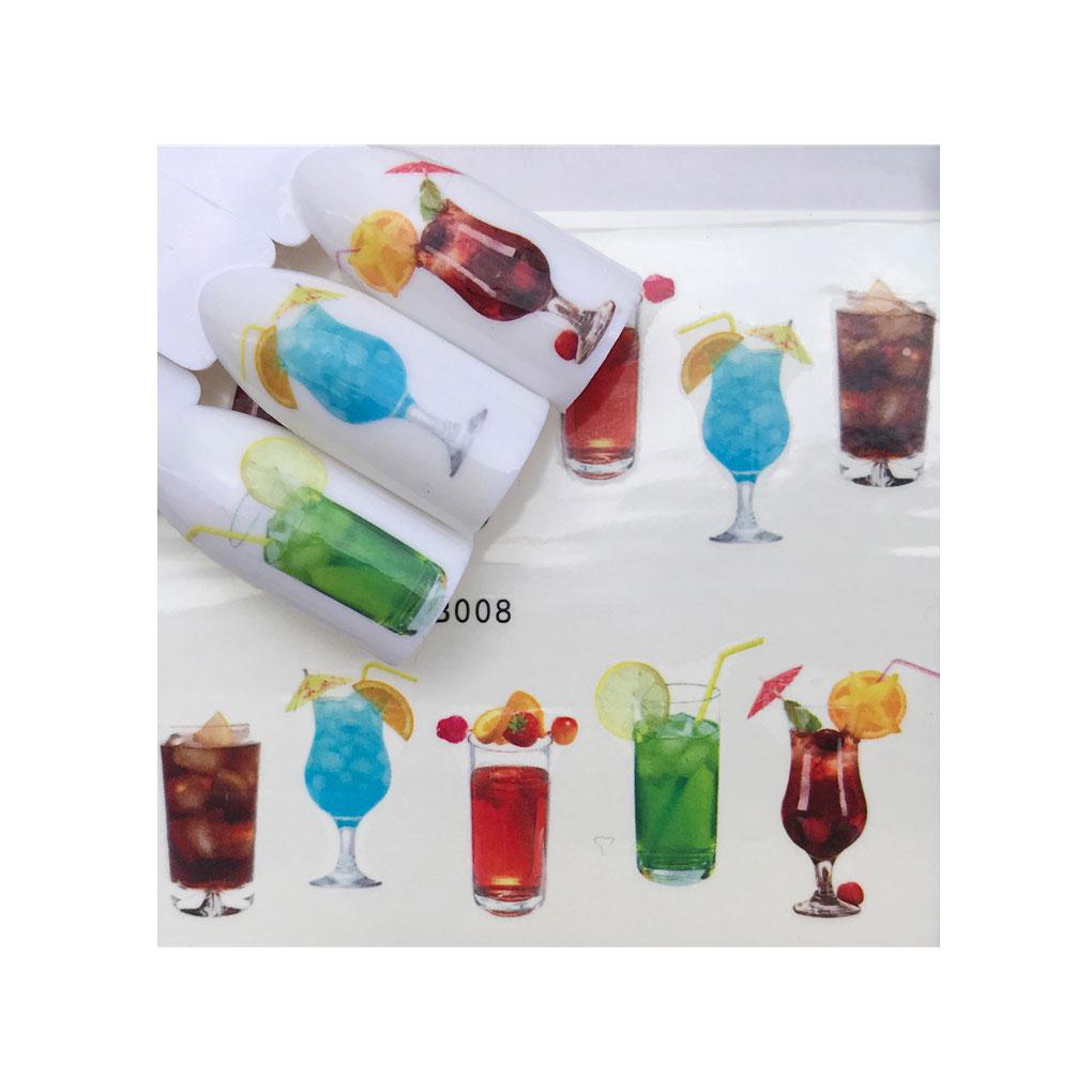 

Многоузорная мультяшная наклейка для ногтей с животными 3D наклейка-обертка для ногтей типсы DIY маникюр наклейки инструмент